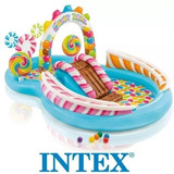 Centro De Juegos Inflable Alberca Piscina Resbaladilla Intex