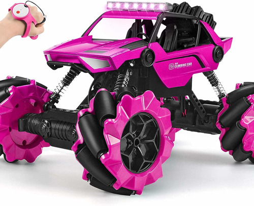 Monster 4x4 Rotación 360 Control Remoto Rosa Recargable