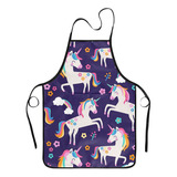 Delantal De Unicornio Para Niñas Y Niños Para Cocinar,  Bbh1