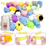 Kit De Apriete Suave Mochi Squishy Con 40 Squishies