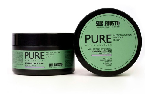 Cera Hybrid Mousse Pure Sir Fausto Efecto Mate Volumen X 100