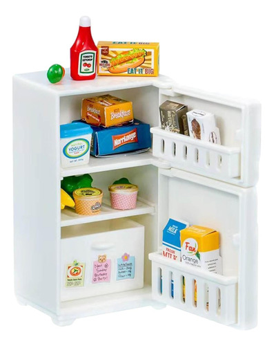 Mini Juguete,refrigerador Cocina En Miniatura Juguete 17 Pcs