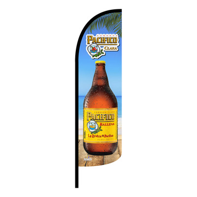 Solo Funda Para Bandera Promocity Pacifico Ballena 4x1mts