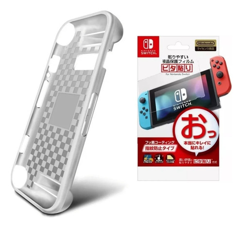 Protector Para Nintendo Switch Con Vidrio Antichoque