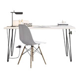 Escritorio Patas Hairpin + Silla Eames 