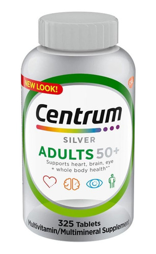 Vitaminas Y Minerales Adulto 50+ Centrum 325 Caps Multivitam