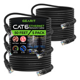 Gearit Cable Ethernet Cat 6 De 50 Pies (paquete De 5) - Cabl