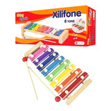 Instrumento Musical Xilofone Infantil 8 Tons Music 