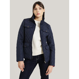 Chaqueta Acolchada Con Cierre Azul Tommy Hilfiger