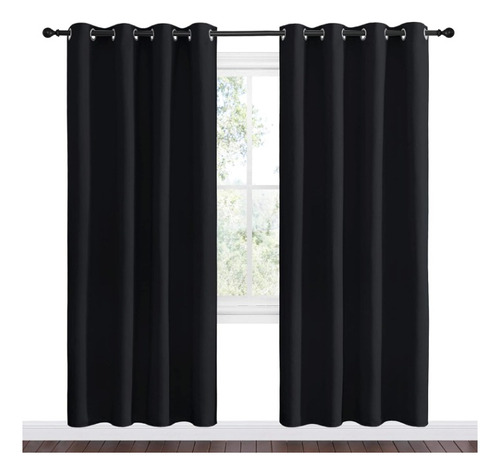  Cortina Blackout Para Ventana 132x213cm, 2 Piezas