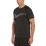 Polera Manga Corta Hydroguard Nike Swim Negro