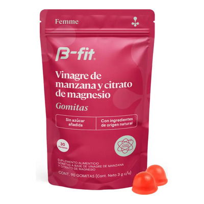 B-fit Gomitas Vinagre De Manzana Y Magnesio Sin Azúcar 90pz Manzana | Meses sin interés