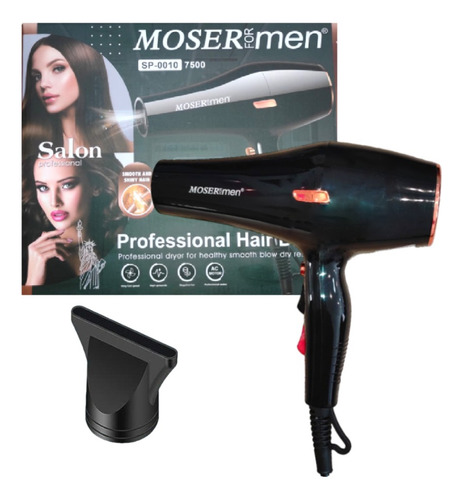 Secador De Pelo Moser For Men Sp0010 Negro 220v - 240v