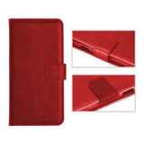 Capa Capinha Carteira Flip Vermelho Para Galaxy S7 Edge