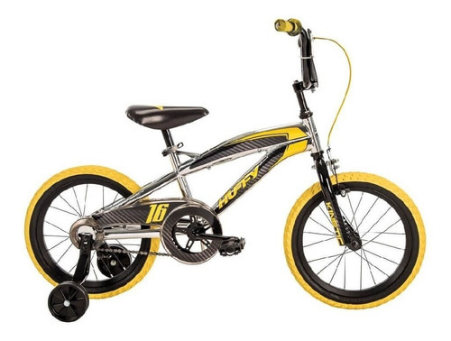 Bicicleta Para Niño Rin 16 Kinetic Huffy 21828 Color Gris