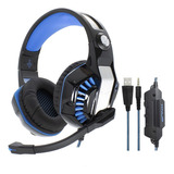 Fone Gamer Headset Knup Kp-491 Profissiona Com Led Microfone