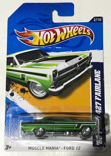 66 Ford 427 Fairlane Super Treasure Hunt $th Llantas De Goma