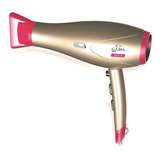 Secador De Pelo Ga.ma Italy Lumina Nano Tourmaline Dorado Y Rosa 220v