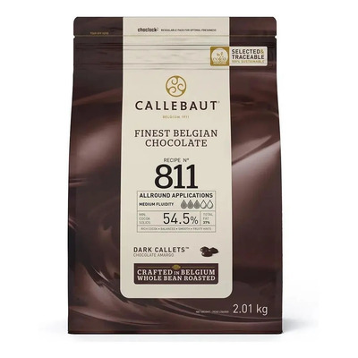 Chocolate Belga 811 Dark 54,5 Callets 2,01kg Callebaut