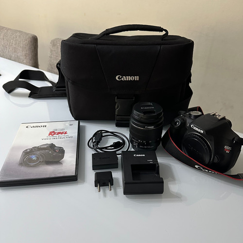 Canon Eos Rebel T5 + Lente 18-55mm + Bolso