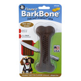 Brinquedo Mordedor Cães Pet Qwerks Bark Bone Peanut Butter M