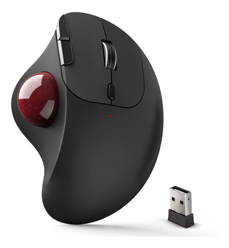 Mouse Inalámbrico Bluetooth Trackball, Mouse Ergonómico Con