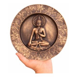 Mandala Buda Sidarta De Pendurar Na Parede 20cm Dourado