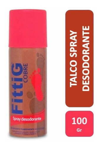 Talco Fittig Desodorante Spray Cobre 100g