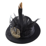 Steampunk Top Hat Cosplay Disfraz Para Hombres Con Plumas