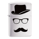 Encendedor Zippo Sombrero, Lentes Y Bigote