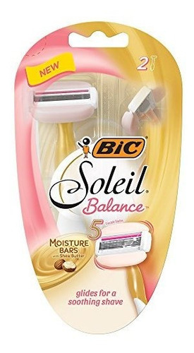 Bic Soleil Balance Maquinilla De Afeitar Para Mujer, Pack 2