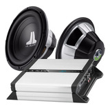 Paquete Jl Audio Amplificador Clase D+ 2 Subwoofers 10 PuLG