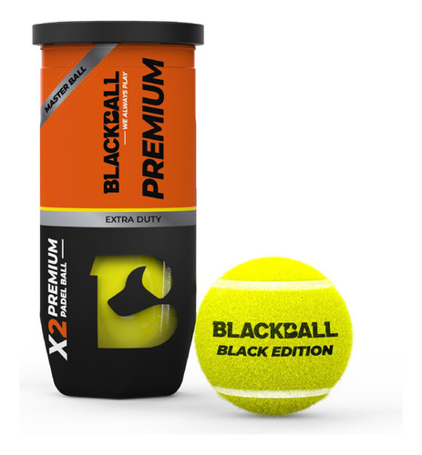 Tubo De Pelotas X2 Ball Blackball Premium