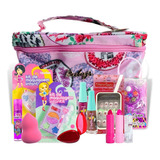 Maleta Necessaire Infantil Maquiagem Completa Rubys C/ Batom