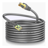 Cable Ethernet Cat8 De 50 Pies S/ftp Para Exteriores E Inter