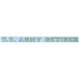 U.s. Army Retiredarmy Strong Emblem  - Tira De Ventana De 15