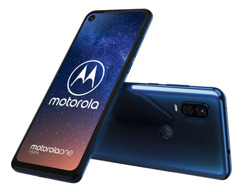 Celular Moto One Vision 128 Gb 4 De Ram Azul Safira