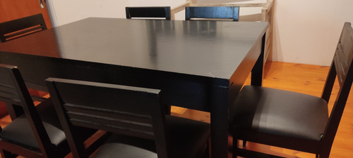 Juego De Mesa Y Sillas Madera Paraíso 