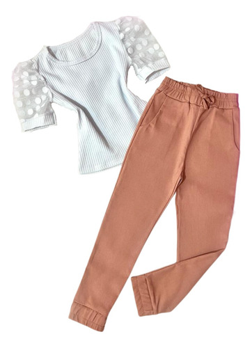 Conjunto Infantil Menina Mini Diva Blusinha E Calça Jogger