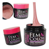 Gel Uv Led Fem Color Beauty Shine 30g Construccion Uñas Lfm