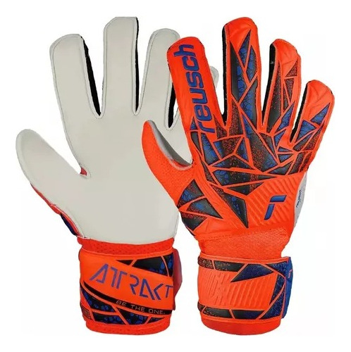 Guantes Reusch Adulto Semi Profesional Attrakt Naranja 