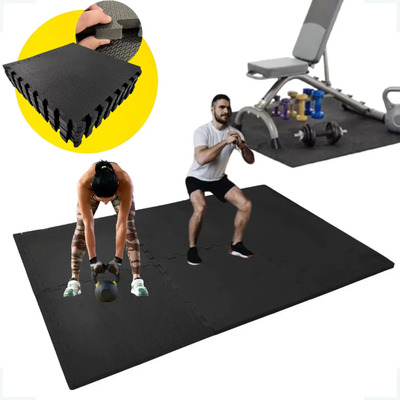 Kit 6 Placa Tatame Tapete Eva Borracha 10mm Piso Academia | Frete grátis