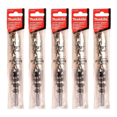 Broca Sds Plus 3/8 X 6-1/4 Concreto Makita Juego 5 Piezas