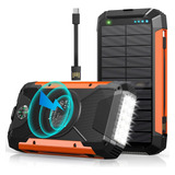 Cargador Solar Portatil De 38600mah Camping Pesca Viajes - O