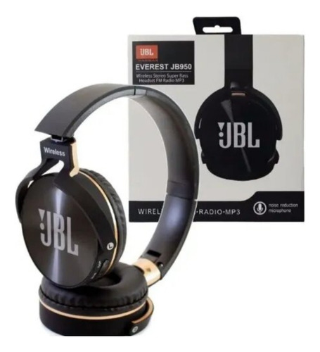 Fone De Ouvido Jbl Everest Jb950 Bluetooth Sem Fio Cor Preto