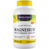 Magnesio Quelado (bisglicinato) Healthy Origins 360 Tabletas