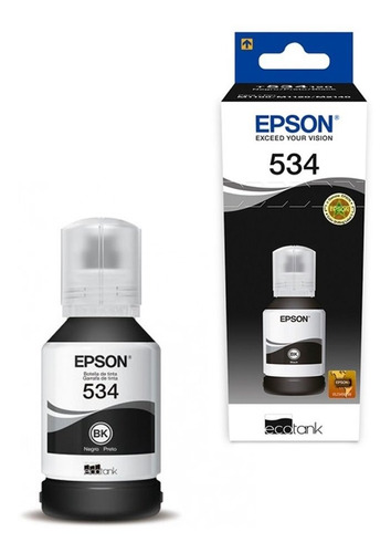 Tinta Epson 534 Negro Para Ep M1100 M1120 M1180 M2140 M3180