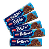 Biscoito Bolacha Tortinhas Brigadeiro Adria- Kit 5un De 140g