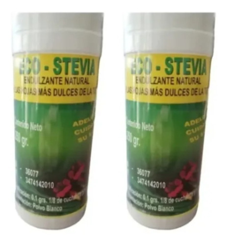 Eco Stevia Boliviana Natural 250gr Pack 2 Unidades