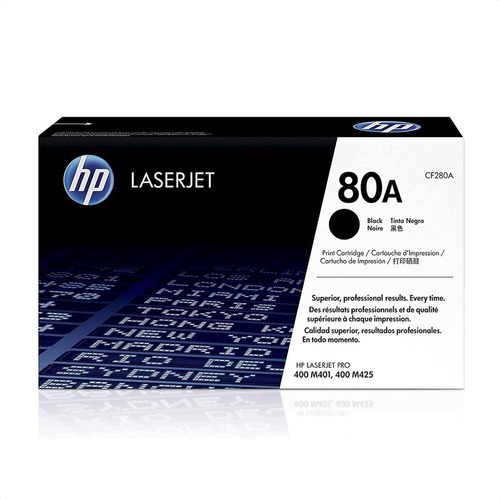 Toner Hp 80a Negro Cf280a Original Impresoras M401 M425 Mfp